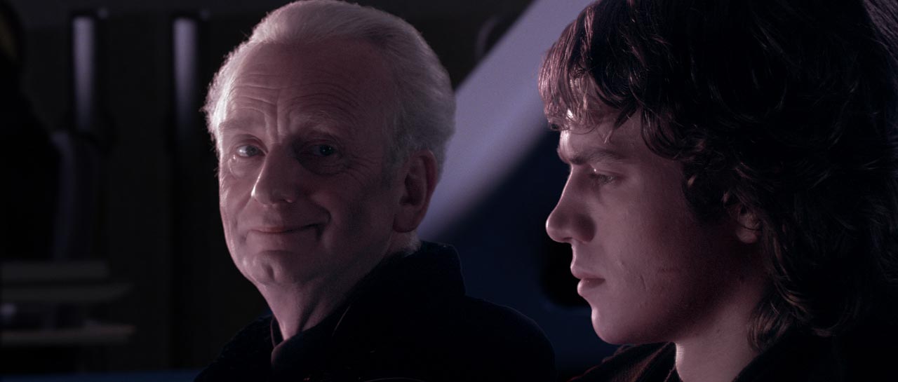 Palpatine manipulando Anakin